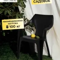 Кресло садовое Decorona DeForma, 55&times;53.5&times;78.5 см, пластиковое, цвет тёплый орех