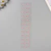 Наклейка - стразы &laquo;Подвесы&raquo;, на шею, запястье, розовая, 35&times;8 см