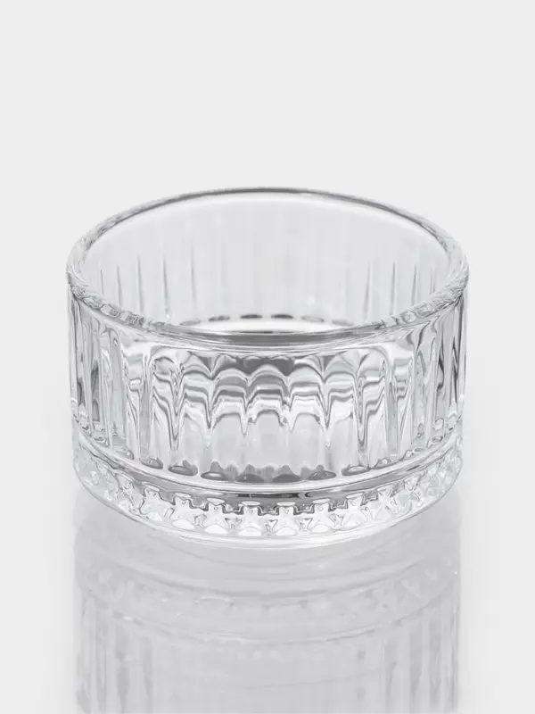 Икорница с крышкой  Икорница с крышкой "Элизия" 6,5х7 см, прозрачная