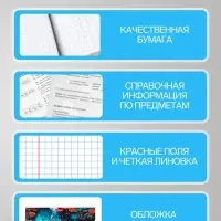 Набор предметных тетрадей Hatber &laquo;Искусство Азии&raquo;, 12 предметов, 48 листов, со справочной информацией, пластиковая обложка