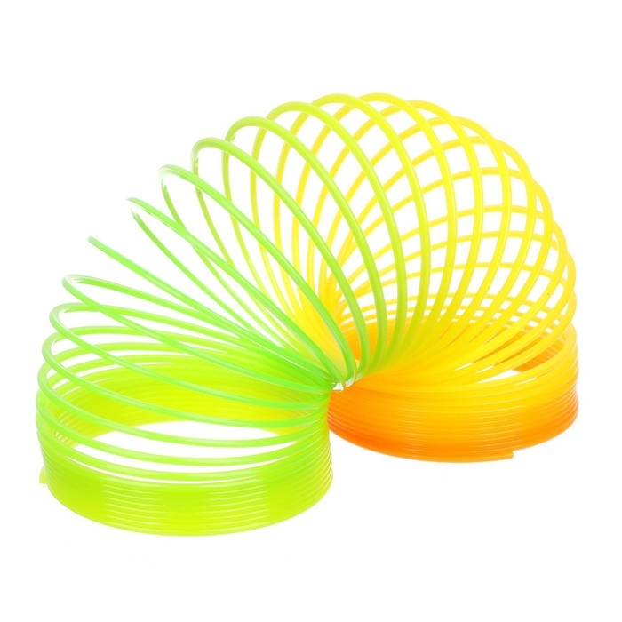 Пружинка - радуга «Зелёный монстрик», в шоубоксе