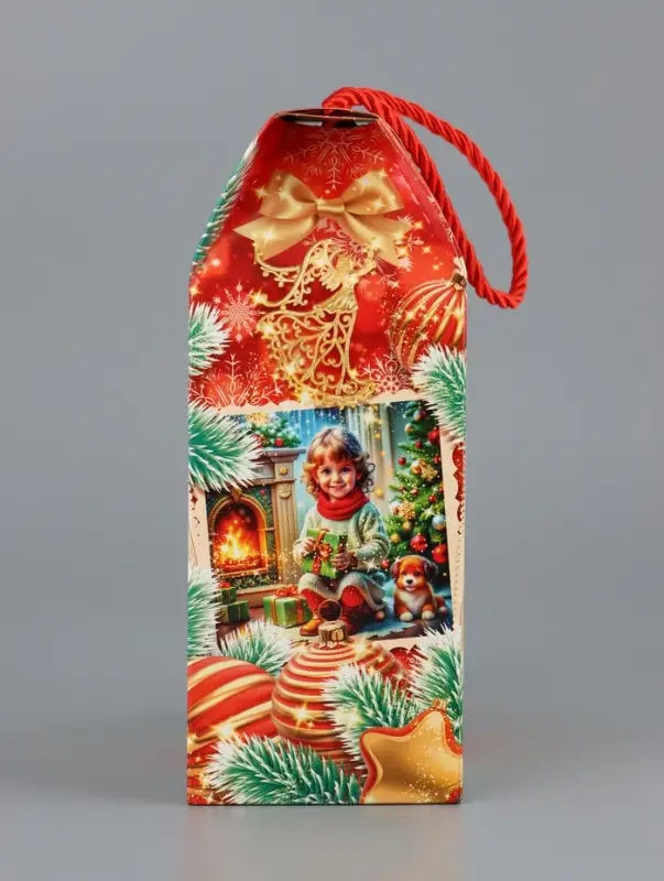 Коробка подарочная складная Коробка подарочная складная "Золотое время" 16 х 8 х 20 см