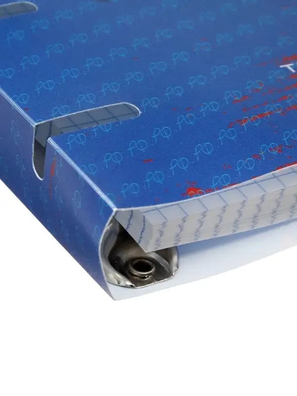 Тетрадь на кольцах A5 80л кл "Россия", пласт обл, вырубка под кольца, сменный блок офсет