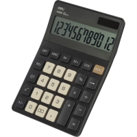 Калькулятор настольный Deli EM309,12 р, дв пит,176,9x124,9x34мм,темно-серый