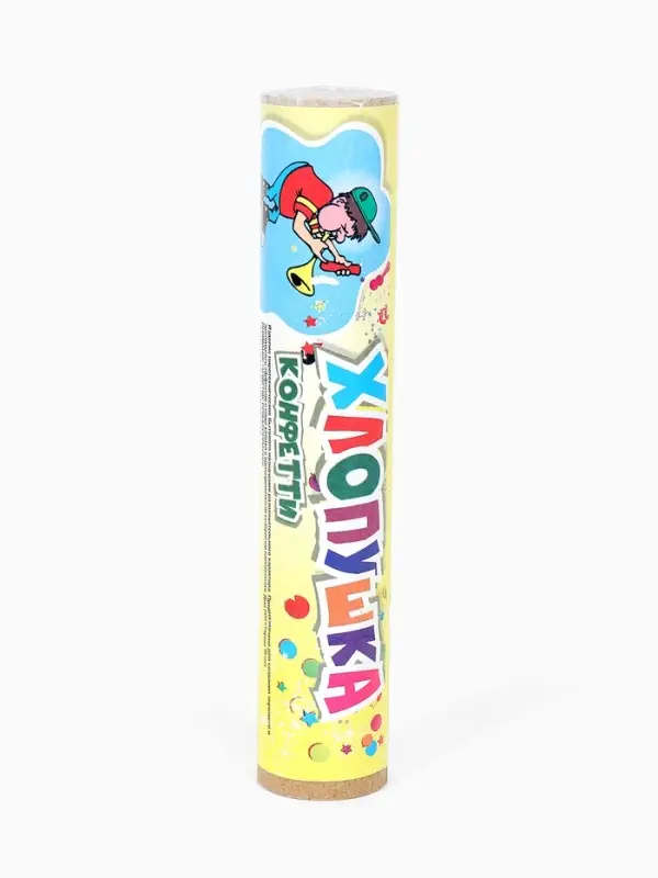 Хлопушка пиротехническая, 14 см, конфетти