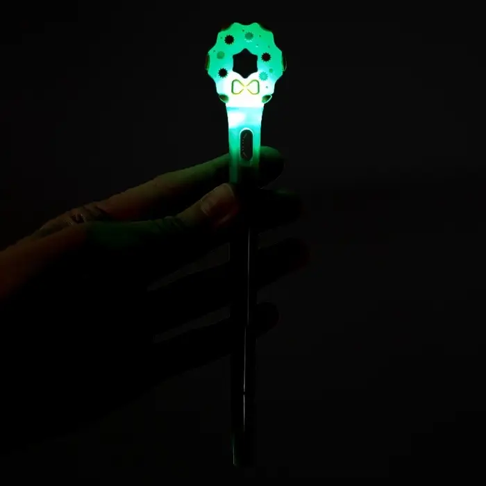 Ручка-прикол &laquo;Новый год&raquo;, световая, синий стержень, шариковая, МИКС