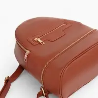 Рюкзак женский на молнии, с карманом, размер 27&times;13.5&times;33 см, коричневый