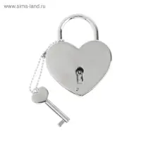 Замок свадебный с ключом &laquo;Ты + Я = Семья&raquo;.