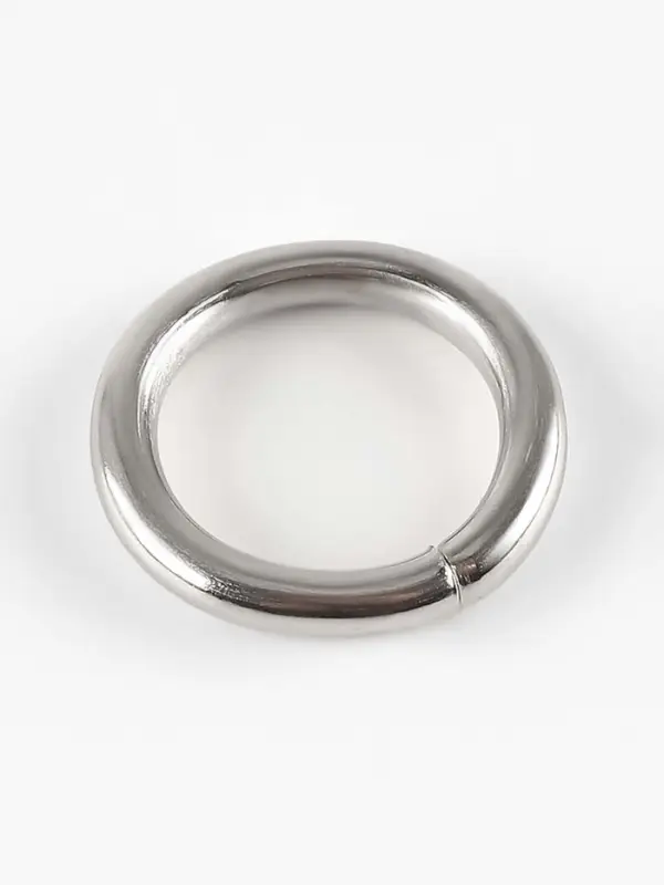 Кольцо для сумок, 10 шт., d=1.5/2.1 см, s=3.0 мм, цвет серебряный