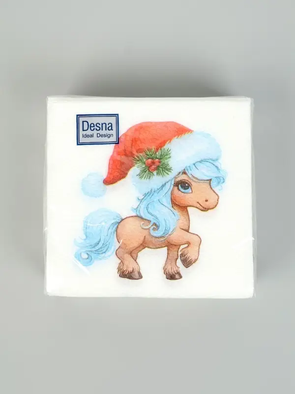 Салфетки бумажные однослойные «Символ года», 24х24, 40 шт Салфетки бумажные однослойные «Символ года», 24х24, 40 шт