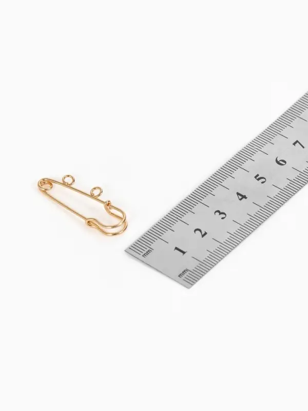 Булавка для подвесок PO-035, №01, 2 шт. 3.5&times;0.5 см, цвет золото