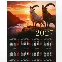 Календарь 2027, настенный, А3 &laquo;Два козла&raquo;