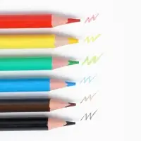 Цветные карандаши, пластиковые, 6 цветов, мини, шестигранные, БукиБяки