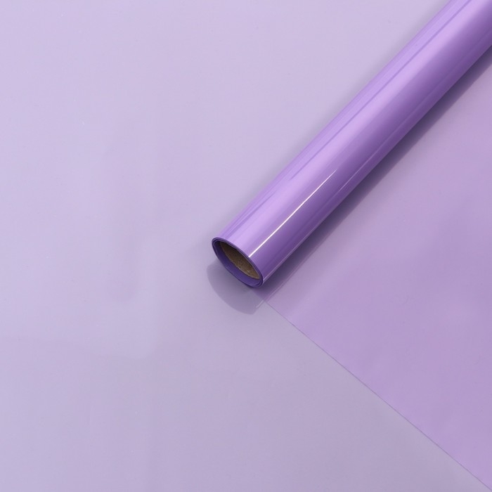 Пленка для декора и флористики, однотонная, светлая,  Пленка для декора и флористики, однотонная, светлая, "Хрусталь", голубая, розовая, рулон 1шт., 0,58 х 5 м