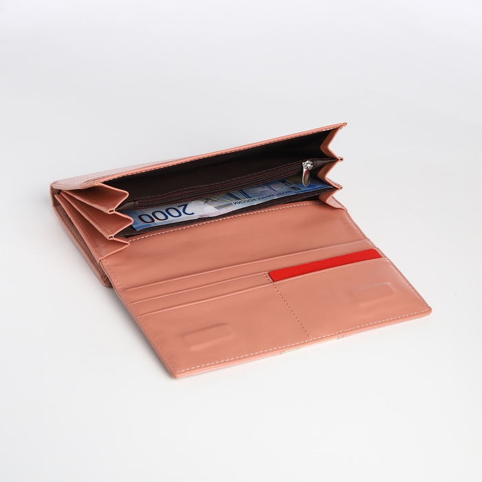 Кошелёк женский на магните, цвет розовый Кошелёк женский на магните, цвет розовый