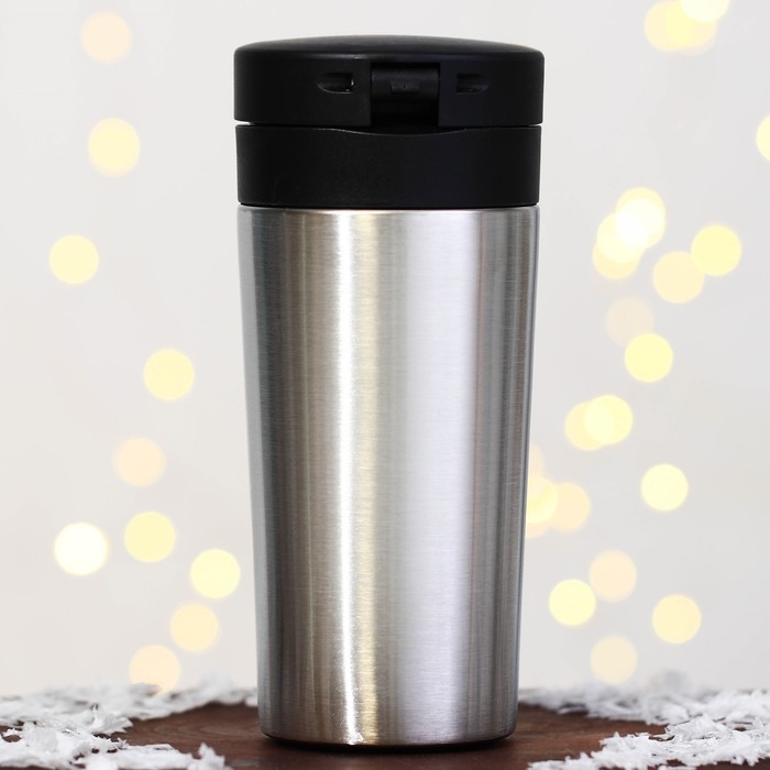 Новый год. Термостакан с кнопкой «Уют», 350 мл Новый год. Термостакан с кнопкой «Уют», 350 мл