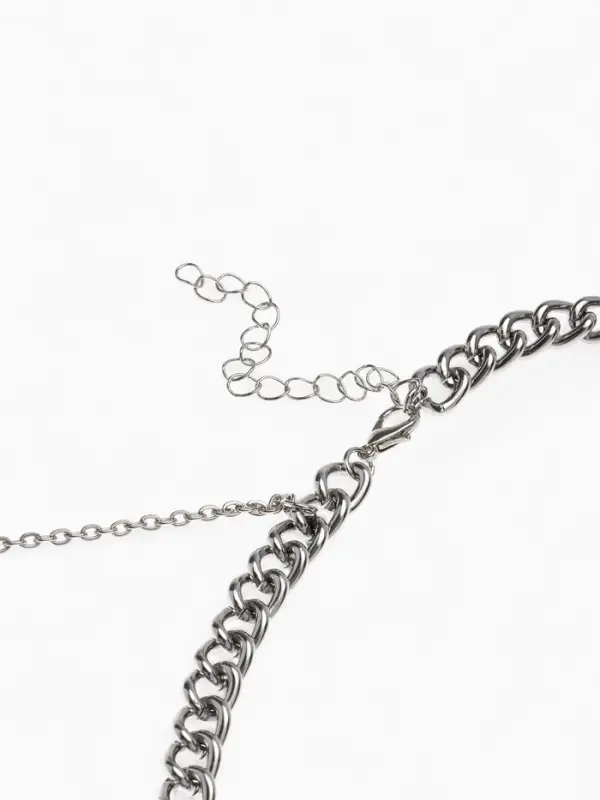 Бодичейн через плечо «Цепочка», цвет серебро Бодичейн через плечо «Цепочка», цвет серебро