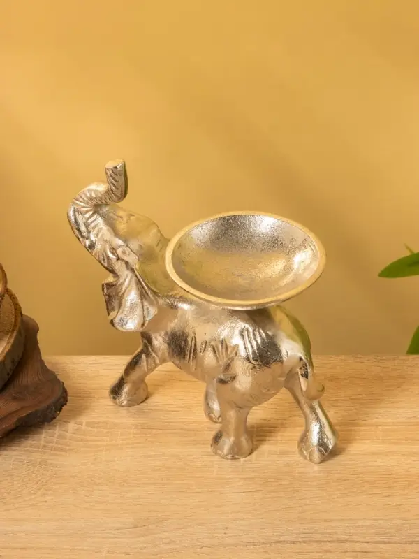 Подсвечник «Слон», 10×17×19 см, алюминий