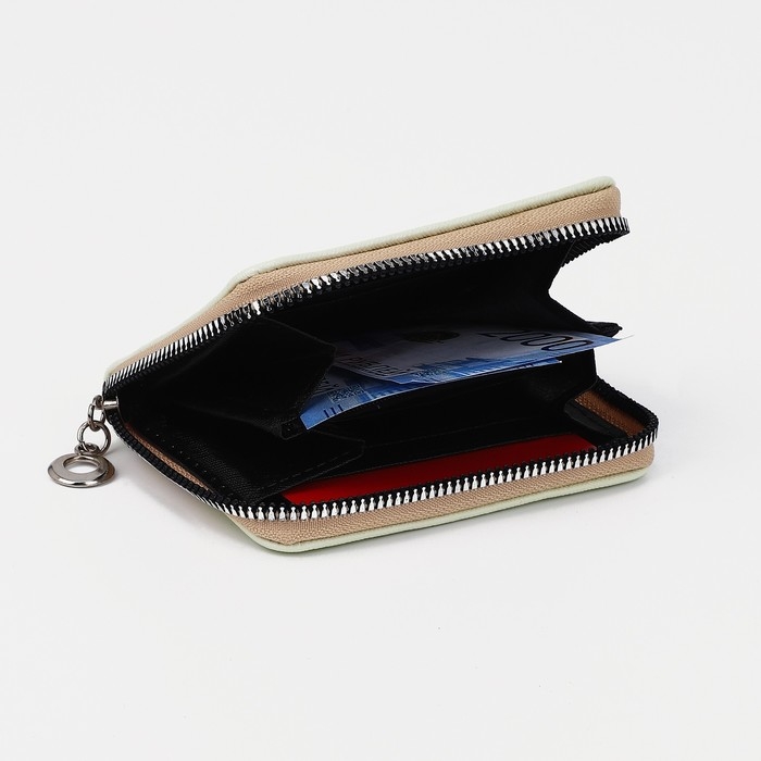 Кошелёк на молнии, отдел для карт, для монет, цвет жёлтый Кошелёк на молнии, отдел для карт, для монет, цвет жёлтый