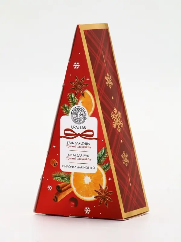 URAL LAB Арома Саунд Набор гель для душа, крем для рук и пилка для ногтей, глинтвейн URAL LAB Арома Саунд Набор гель для душа, крем для рук и пилка для ногтей, глинтвейн
