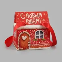 Коробка подарочная, самосборная &laquo;Снеговик&raquo;, 15&times;18&times;10 см