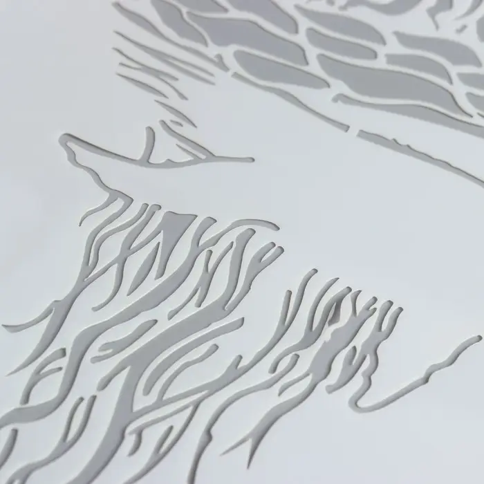 Трафарет пластик "Кит и дерево" 29,7х21 см