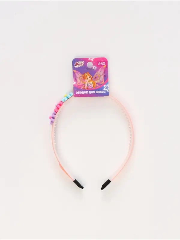 Ободок для волос «Цветы» розовый, Винкс