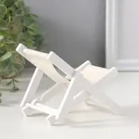 Сувенир дерево "Стул пляжный со штурвалом" 9х1х15,5 см