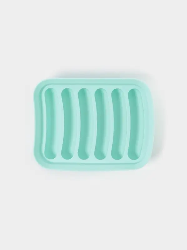 Форма для выпечки и приготовления сосисок Доляна, 6 ячеек, с крышкой, 17.5×13.5,2.8 см, силикон, бирюзовый Форма для выпечки и приготовления сосисок Доляна, 6 ячеек, с крышкой, 17.5×13.5,2.8 см, силикон, бирюзовый