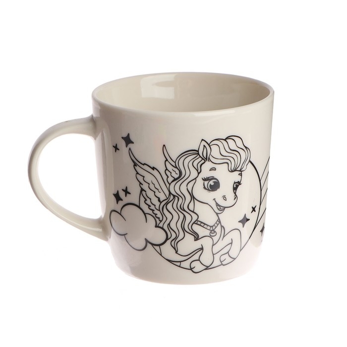 Роспись кружки фломастерами «Самая красивая» Единорог 300 мл Роспись кружки фломастерами «Самая красивая» Единорог 300 мл