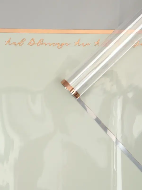 Пленка для цветов, "Полоса с окном", кремовая, 57х57&plusmn;2 см