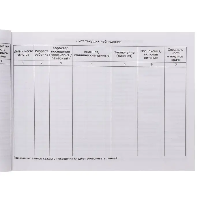 Медицинская карта ребёнка  Медицинская карта ребёнка "Классик", форма №112/у, 60 листов