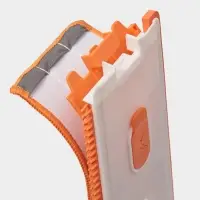 Швабра с отжимом, водосгоном и щёткой Raccoon, 2 насадки из микрофибры 50&times;11 см, стальная ручка 141 см