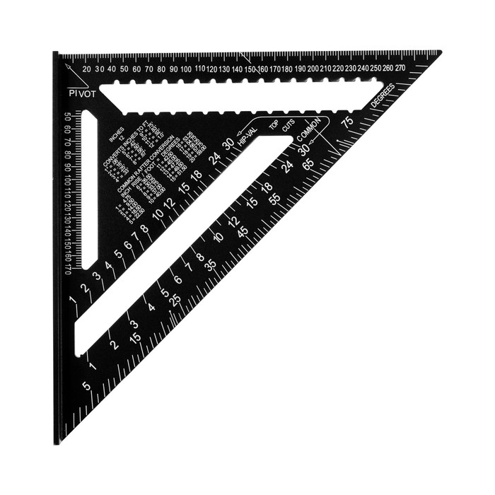 Универсальный кровельный угольник ТУНДРА, алюминий, с внутренней шкалой, 300 мм Универсальный кровельный угольник ТУНДРА, алюминий, с внутренней шкалой, 300 мм