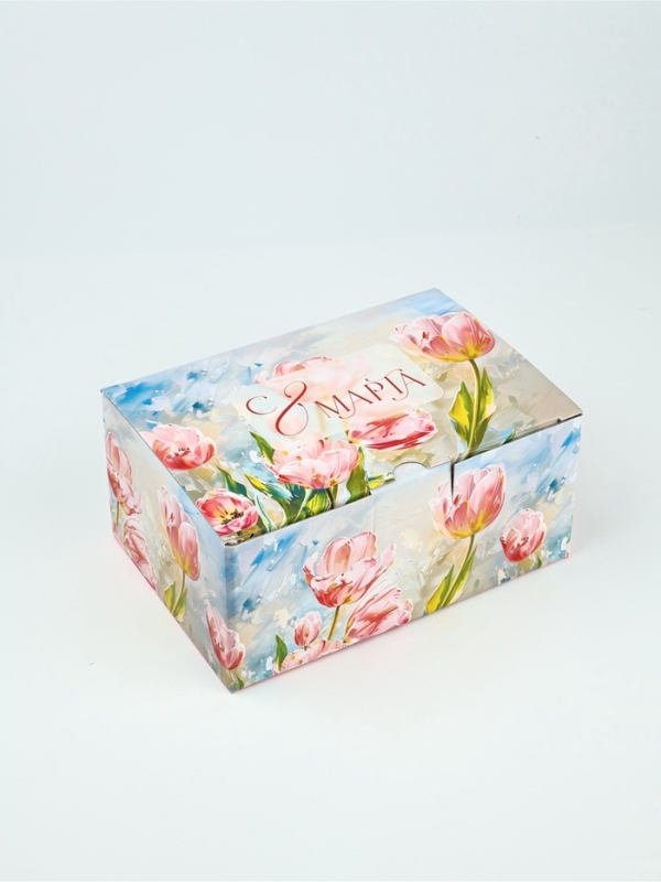 Подарочная коробка, упаковка, «С 8 марта», 22 х 15 х 10 см Подарочная коробка, упаковка, «С 8 марта», 22 х 15 х 10 см