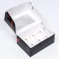 Упаковка на 6 капкейков с окном, &laquo;Самому смелому&raquo;, 25&times;17&times;10 см