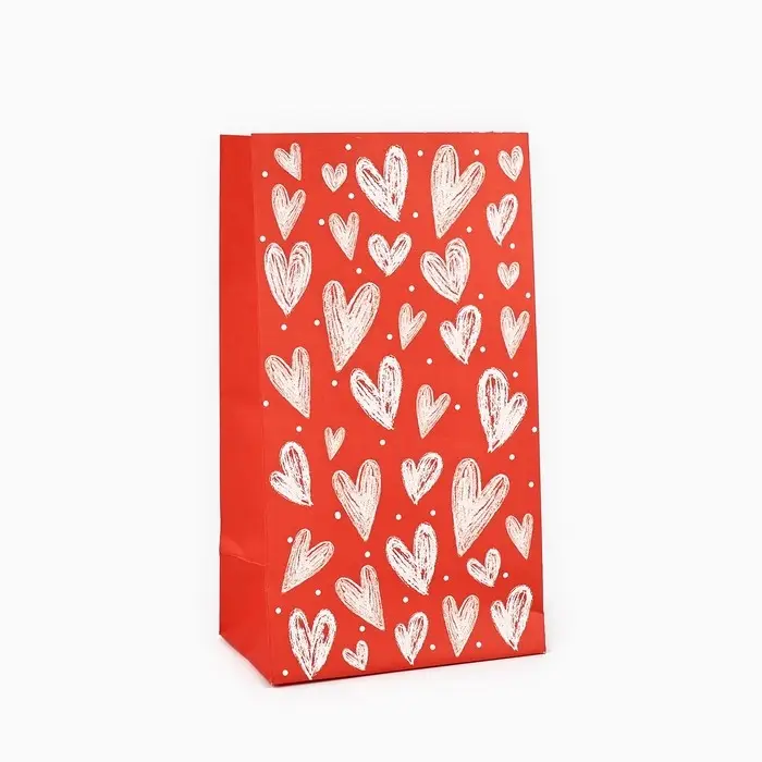 Пакет подарочный без ручек With love,10×19.5×7 см Пакет подарочный без ручек With love,10×19.5×7 см