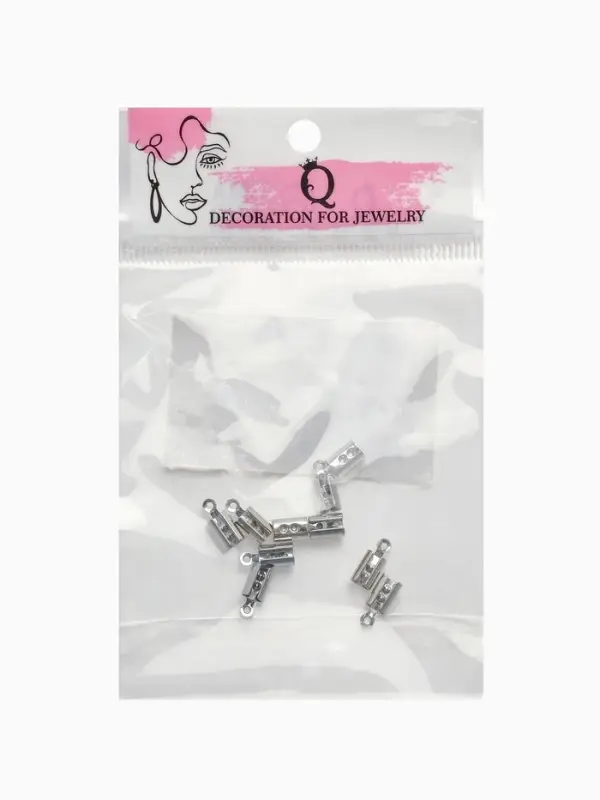 Концевик обжимной 10&times;4.5 мм, внутренний 3.5&times;2 мм, набор 10 шт.