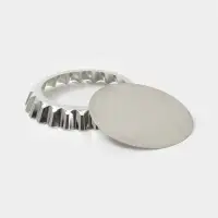 Форма для выпечки, d=27 см, h=4 см, жесть, серебристая