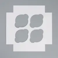 Коробка для капкейков, кондитерская упаковка двухсторонняя, 4 ячейки &laquo;С любовью&raquo;, 16&times;16&times;10 см