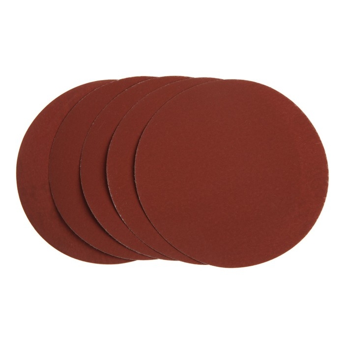 Круг абразивный шлифовальный под  Круг абразивный шлифовальный под "липучку" ТУНДРА, 150 мм, Р1500, 5 шт.