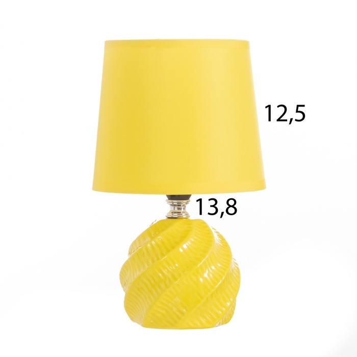 Лампа настольная Лампа настольная "Альваро" 1х40Вт Е14 желтый 14,5х14,5х24см
