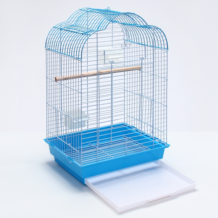 Клетка для птиц Bd-3/1o, раскрывающаяся крыша, 47,5 х 37 х 70 см, голубая (фасовка 6 шт) Клетка для птиц Bd-3/1o, раскрывающаяся крыша, 47,5 х 37 х 70 см, голубая (фасовка 6 шт)