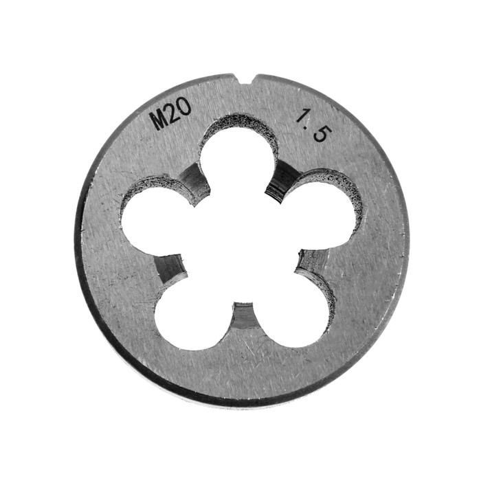 Плашка метрическая ТУНДРА, М20 х 1.5 мм Плашка метрическая ТУНДРА, М20 х 1.5 мм