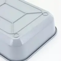 Туалет для кошек &laquo;Марсель&raquo;, 50&times;34.5&times;12 с, глубокий, с сеткой, полипропилен, светло-серый