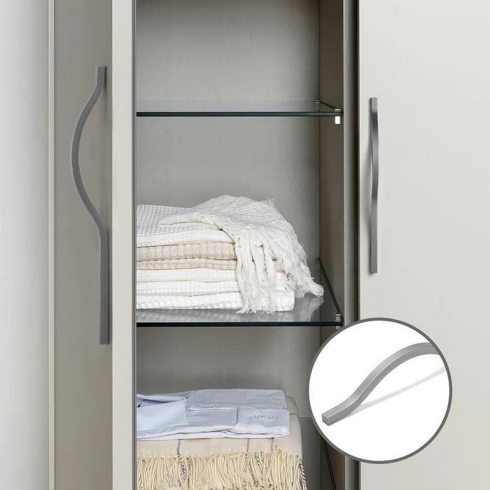 Ручка-скоба CAPPIO RSC040, м/о 256 мм, цвет графит, 4 шт.