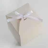 Коробка подарочная складная, упаковка, «Бежевая», 12 х 12 х 12 см
