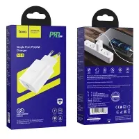 Переходник N14 СЗУ на Type-C 20W HOCO белый