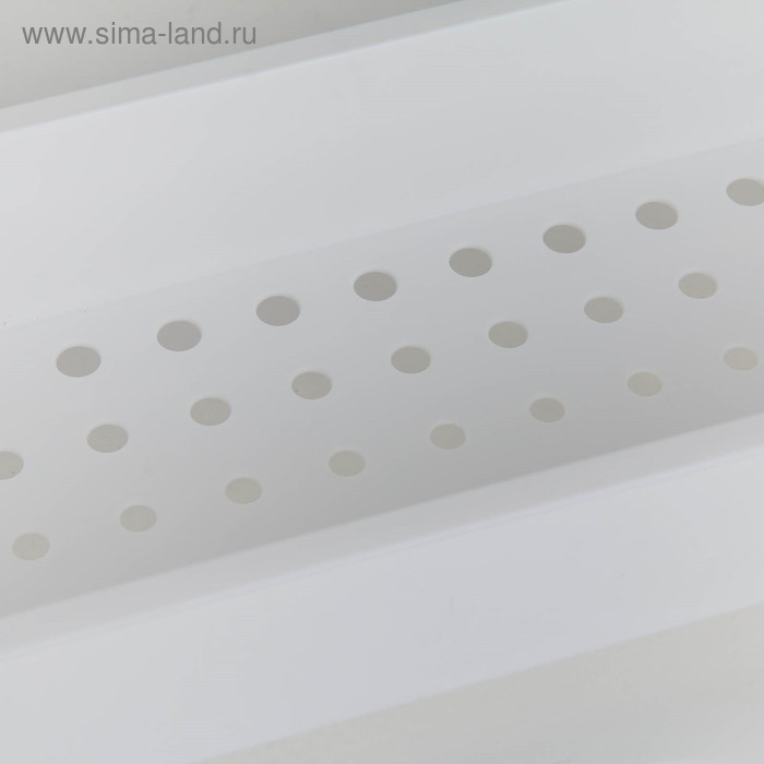 Этажерка настольная узкая 2-х секционная, на колёсиках, цвет белый Этажерка настольная узкая 2-х секционная, на колёсиках, цвет белый