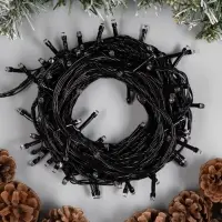 Гирлянда &laquo;Нить&raquo; 10 м, IP20, тёмная нить, 100 LED, 8 режимов, 220 В, свечение красное